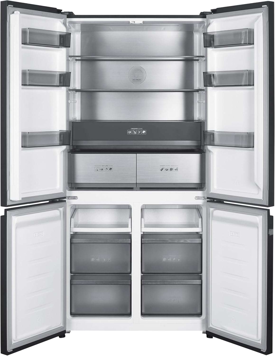 Teknix TMD19091SIBI 505L Multi-Door French Style Fridge Freezer 599 Teknix