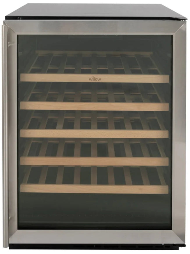 Willow W60WCSS 60cm Undercounter Wine Cooler – Stainless Steel 52 Bottle Capacity