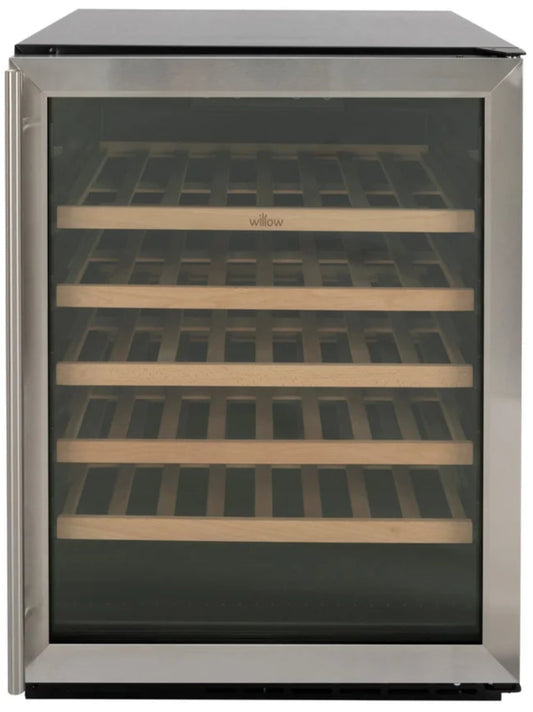 Willow W60WCSS 60cm Undercounter Wine Cooler – Stainless Steel 52 Bottle Capacity