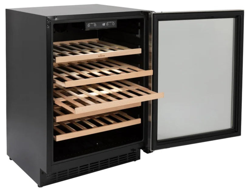 Willow W60WCSS 60cm Undercounter Wine Cooler – Stainless Steel 52 Bottle Capacity