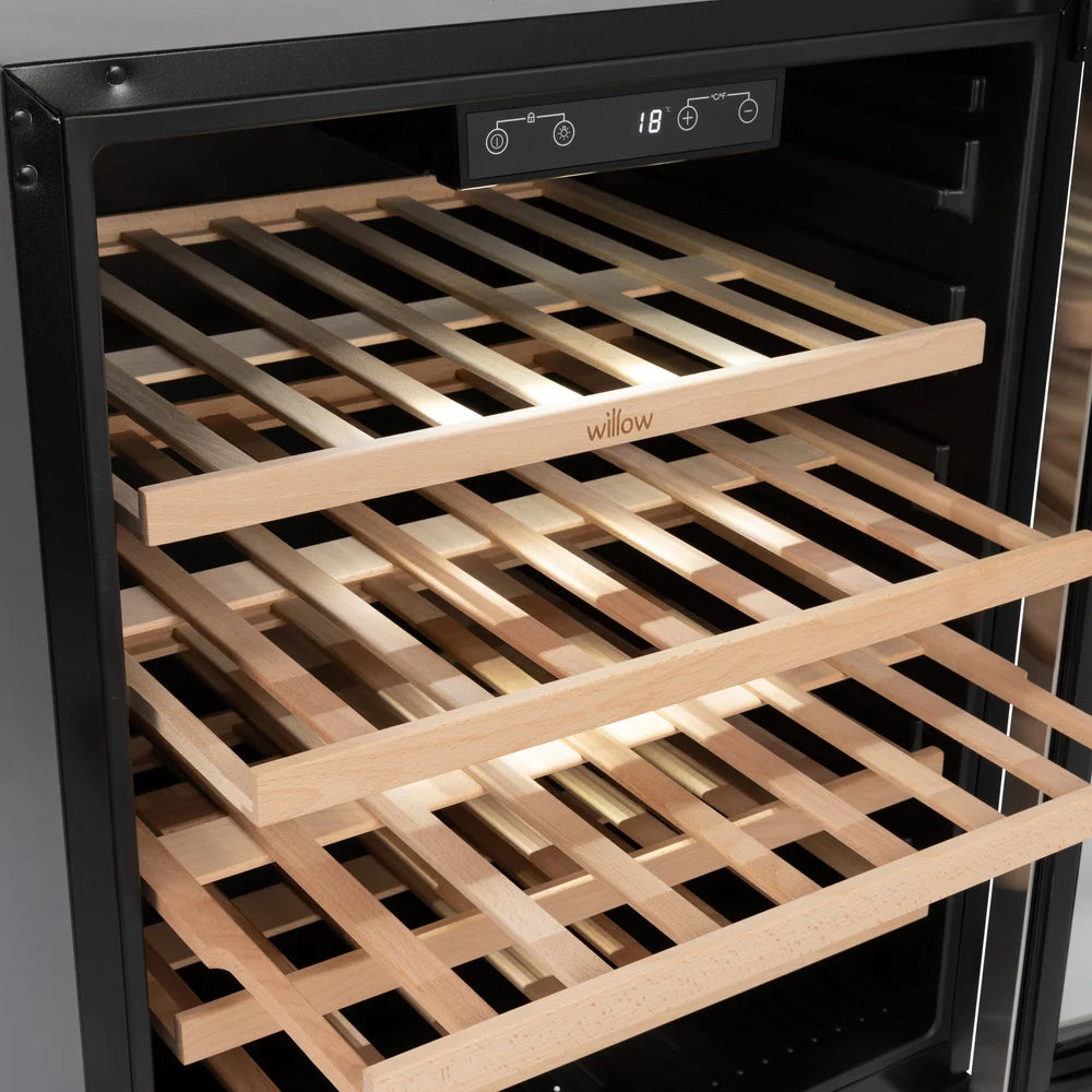 Willow W60WCSS 60cm Undercounter Wine Cooler – Stainless Steel 52 Bottle Capacity