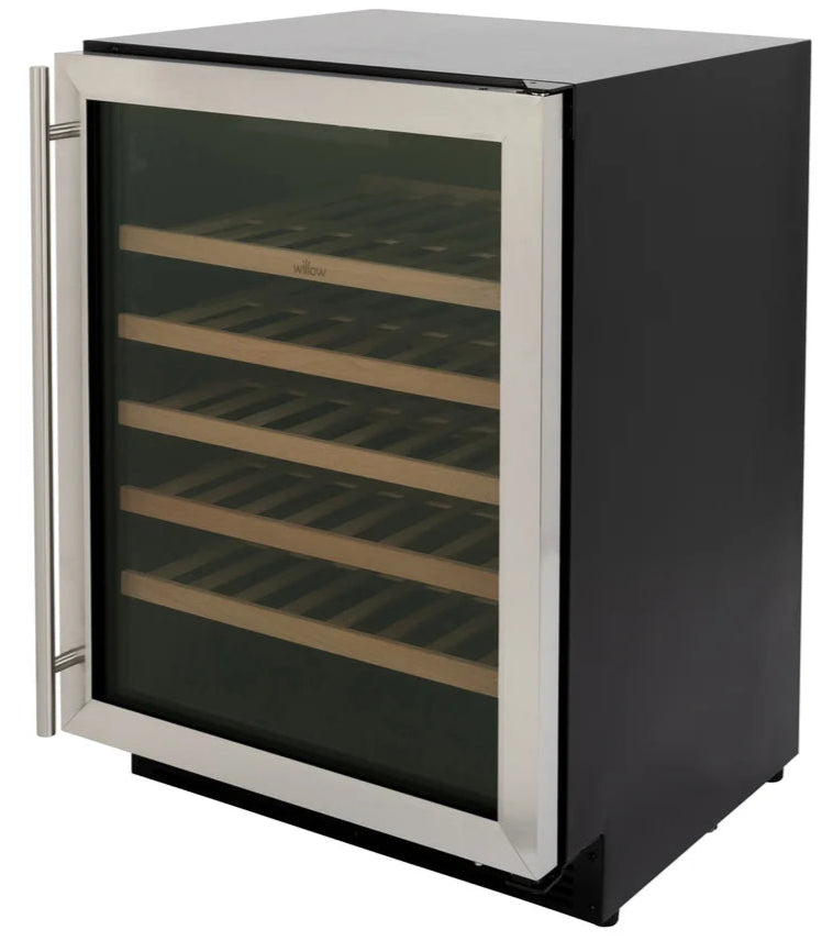 Willow W60WCSS 60cm Undercounter Wine Cooler – Stainless Steel 52 Bottle Capacity