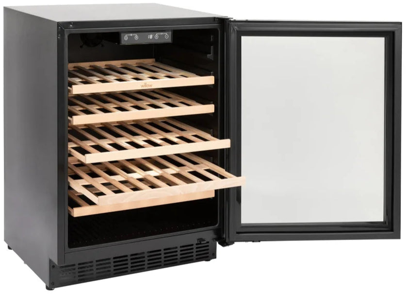Willow W60WCB 60cm Undercounter Wine Cooler – 52 Bottle Capacity