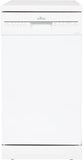 Willow WDW1045W 45cm Freestanding Slimline Dishwasher - White