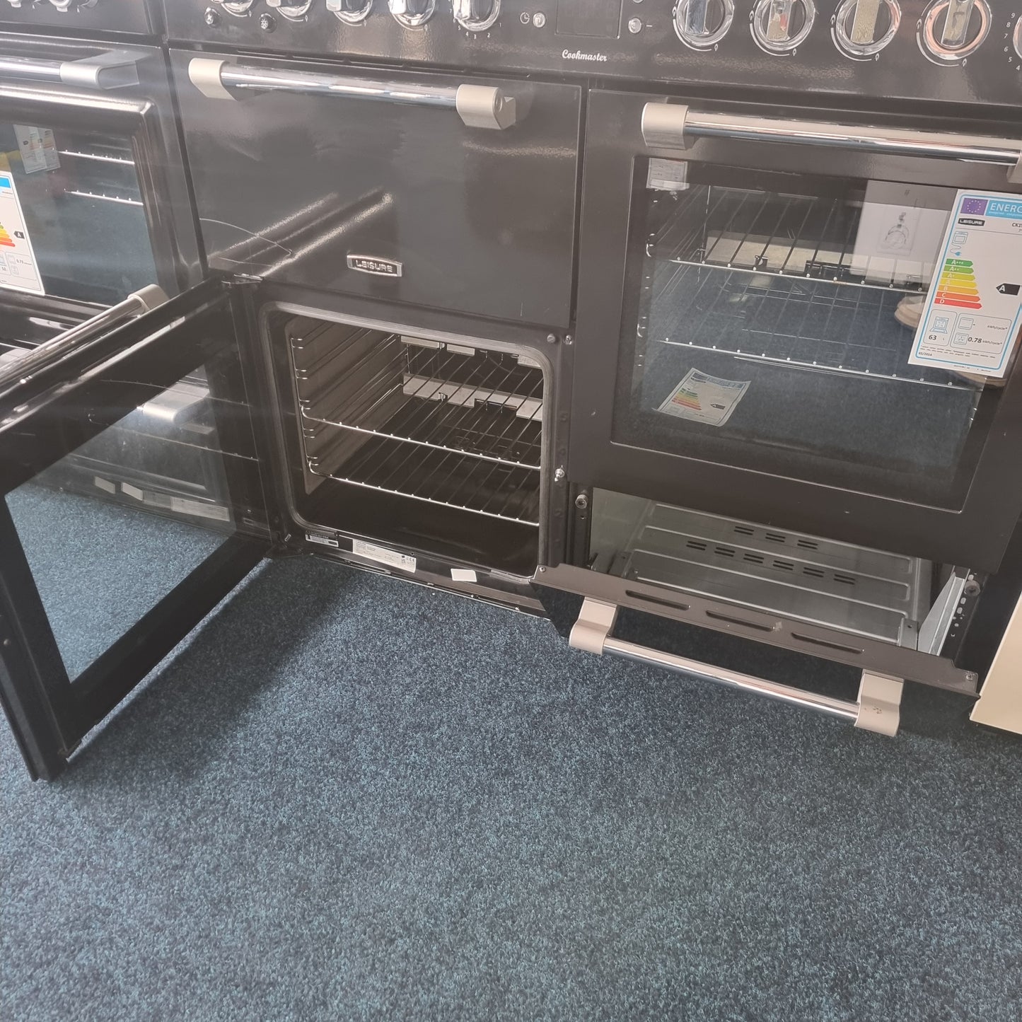 Leisure Cookmaster CK100G232K 100cm Gas Range Cooker – Black Refurbished (Grade C)