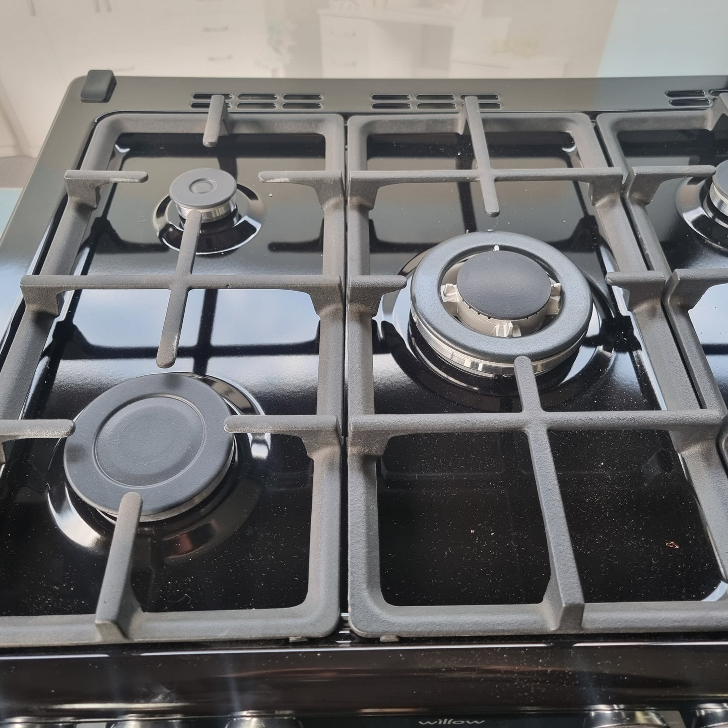 Willow WR100DFBLK Dual Fuel Range Cooker – 100cm – 7 Burner – Black – Grade A