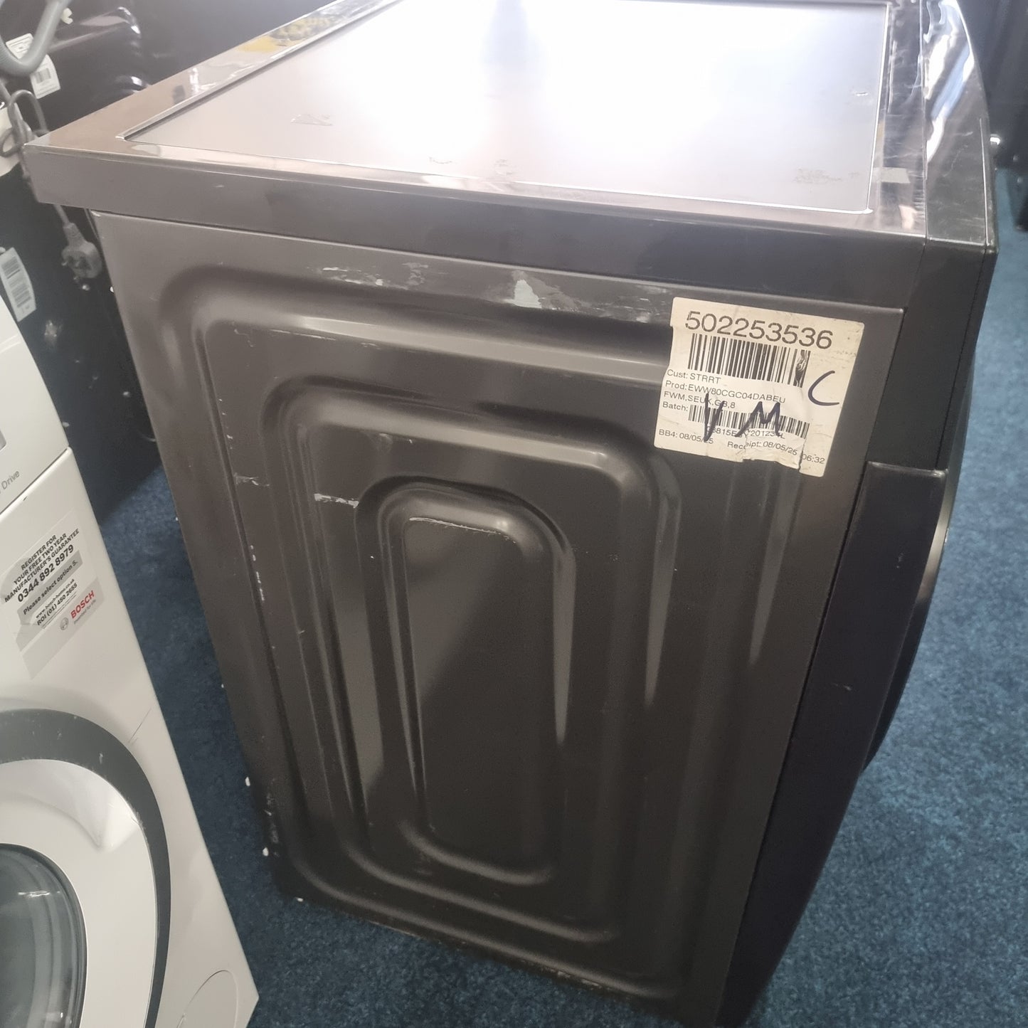 Samsung WW80CGC04DAB Bespoke AI Front-Load Washing Machine Series 5 8KG - Black - Refurbished - Grade C