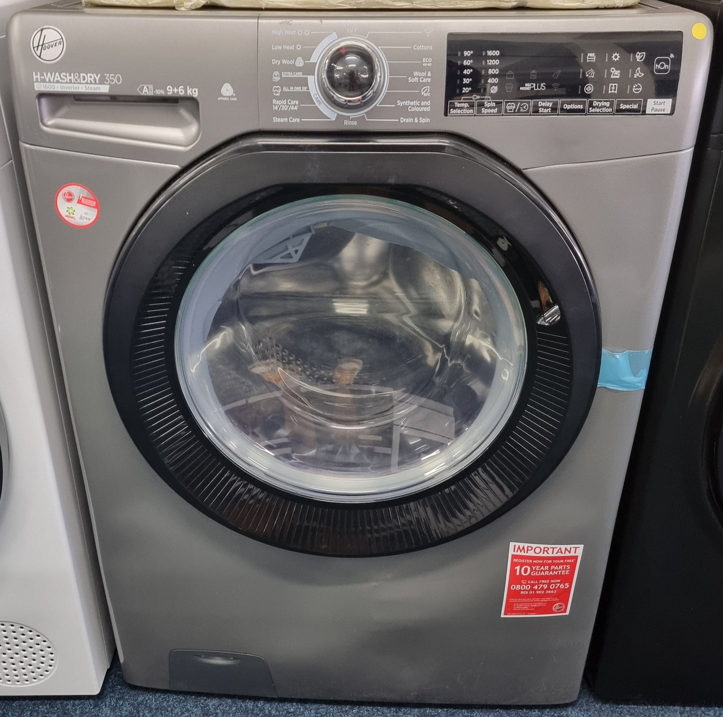 Hoover H3DPS6966TAMBR80 Washer Dryer – 9kg/6kg – 1600rpm – Anthracite – Grade B