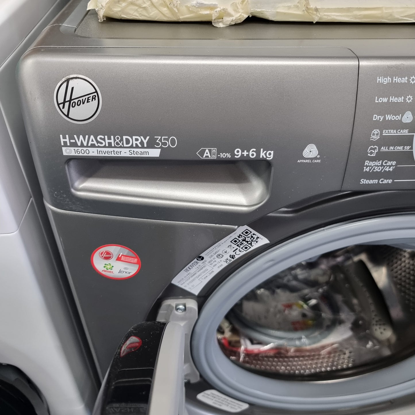 Hoover H3DPS6966TAMBR80 Washer Dryer – 9kg/6kg – 1600rpm – Anthracite – Grade B