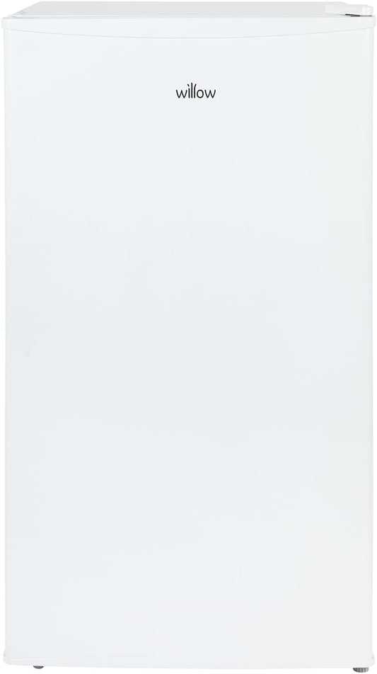 Front view of the Willow WU48FC4W under counter fridge in white with minimalist design.