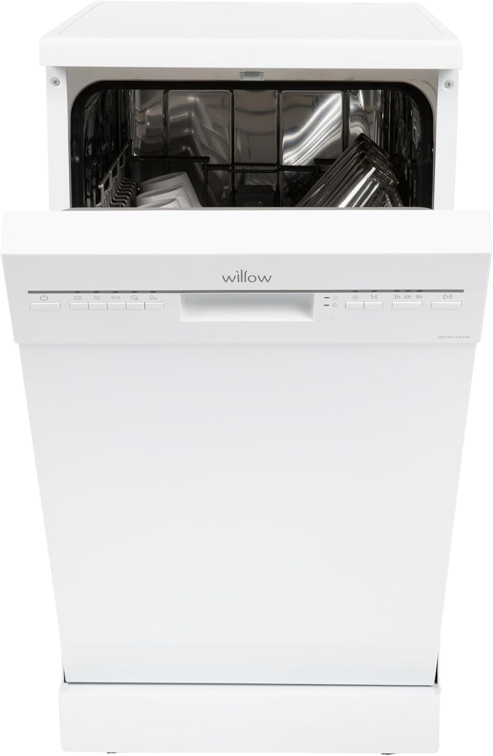 Willow WDW1045W 45cm Freestanding Slimline Dishwasher - White