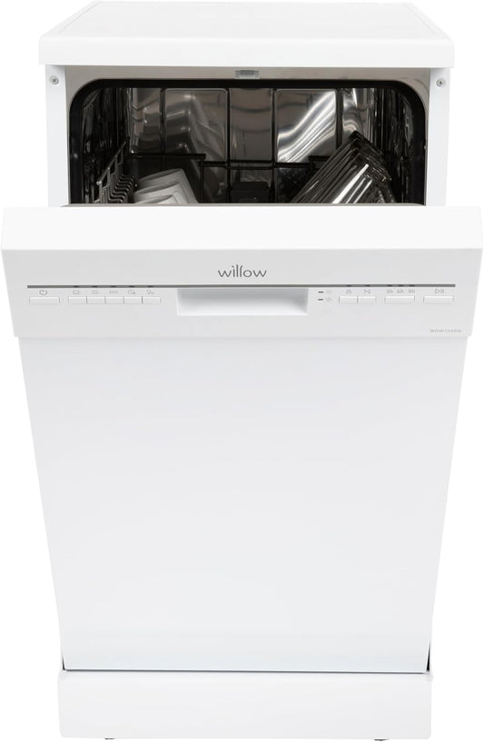 Willow WDW1045W 45cm Freestanding Slimline Dishwasher - White