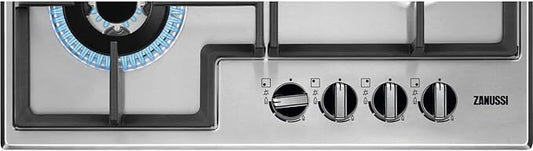 Zanussi ZGNN645X 4 Burner Gas Hob Stainless Steel