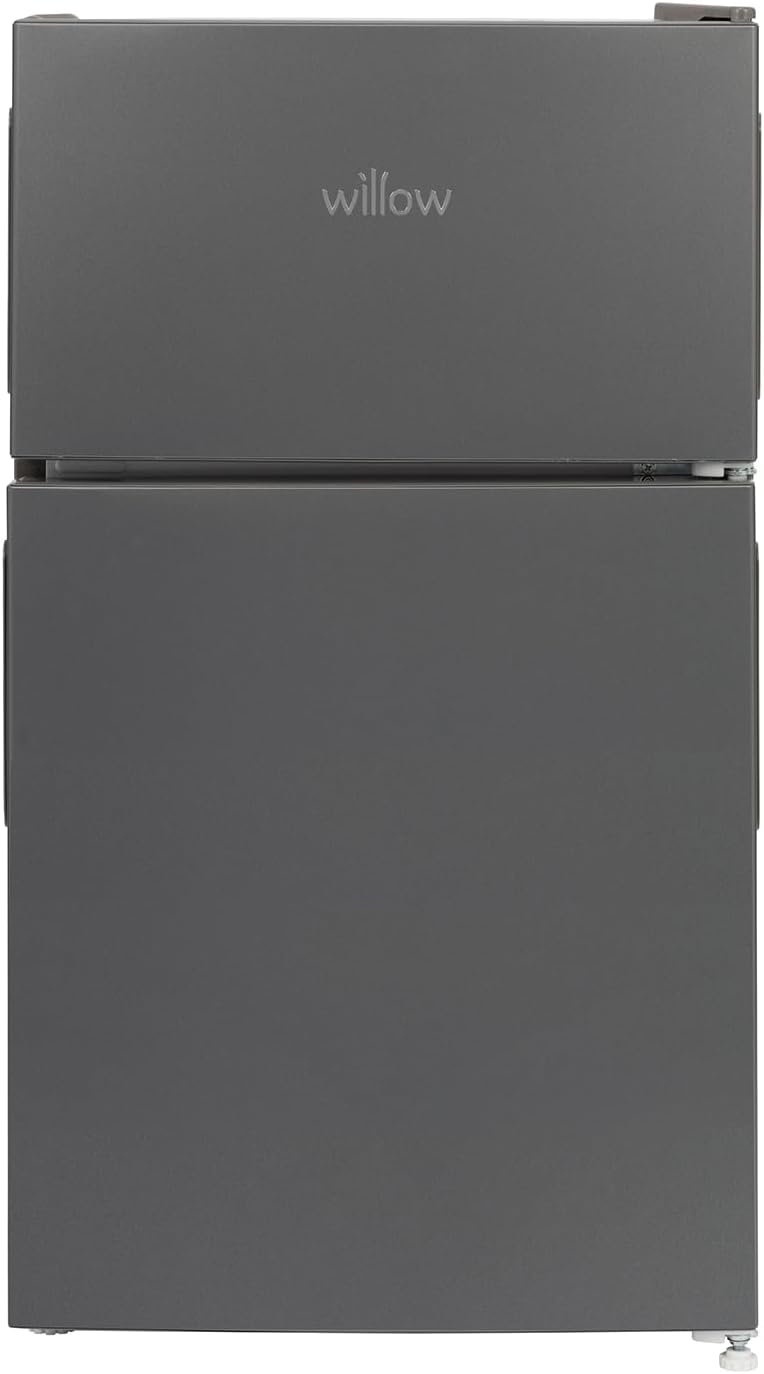 Willow WG50UCFF grey under counter fridge freezer with compact front-facing modern design