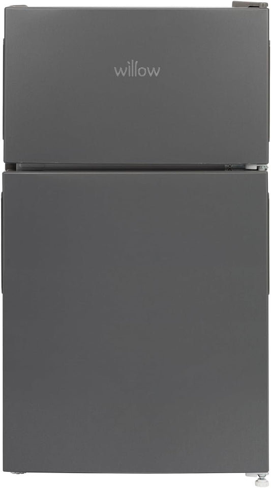 Willow WG50UCFF grey under counter fridge freezer with compact front-facing modern design