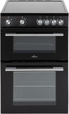 Willow WT60CCB 60cm Double Door Ceramic Electric Cooker - Black