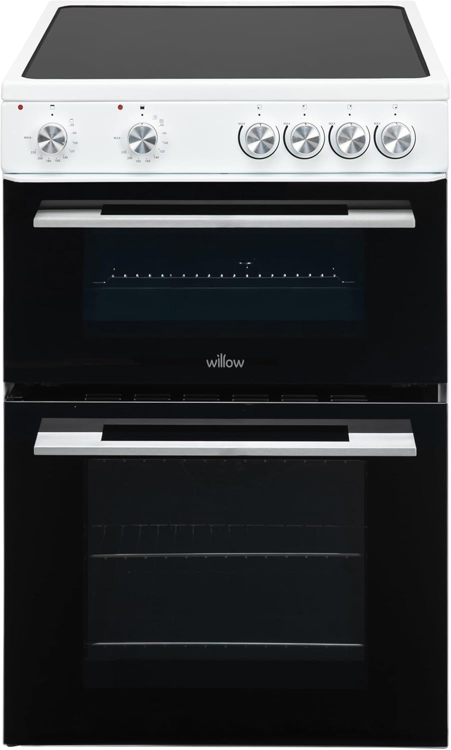 Willow WT60CCW 60cm Double Door Ceramic Electric Cooker - White