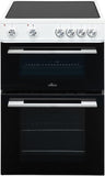Willow WT60CCW 60cm Double Door Ceramic Electric Cooker - White