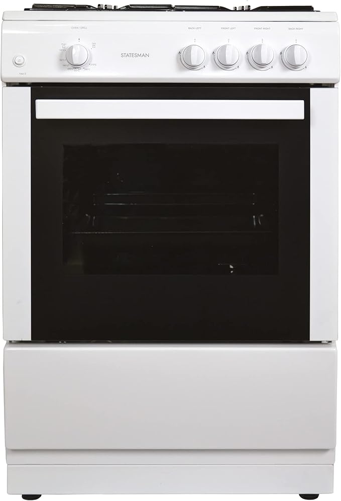 Statesman MAXI60GSF 60cm Single Cavity Gas Cooker White