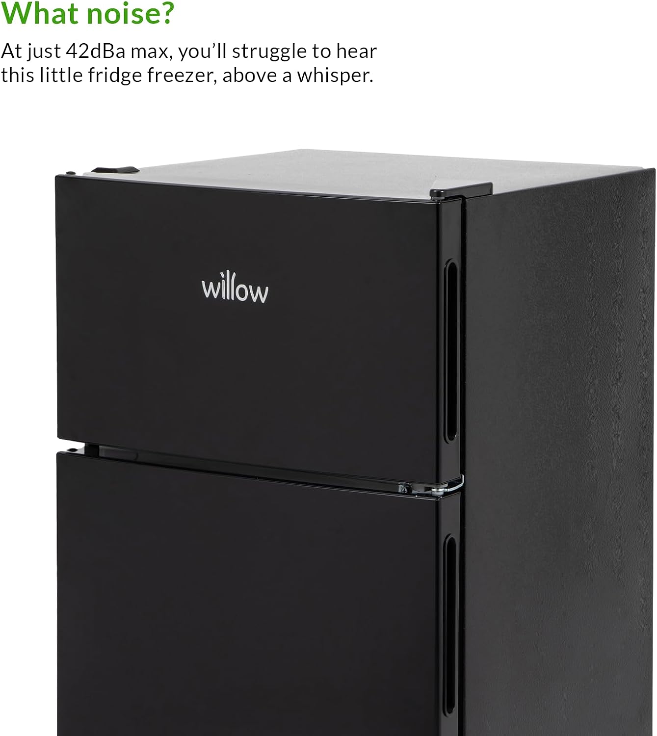 Willow WB50UCFF 86L Under Counter Fridge Freezer Black
