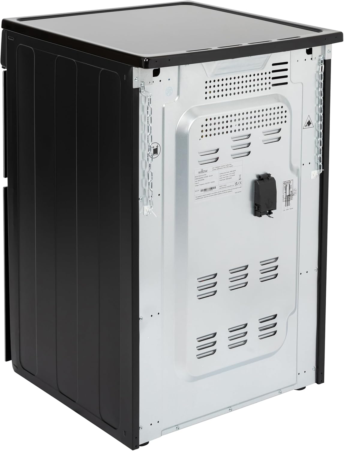 Willow 60cm Electric Double Oven Cooker with Ceramic Hob WDOC60TBL