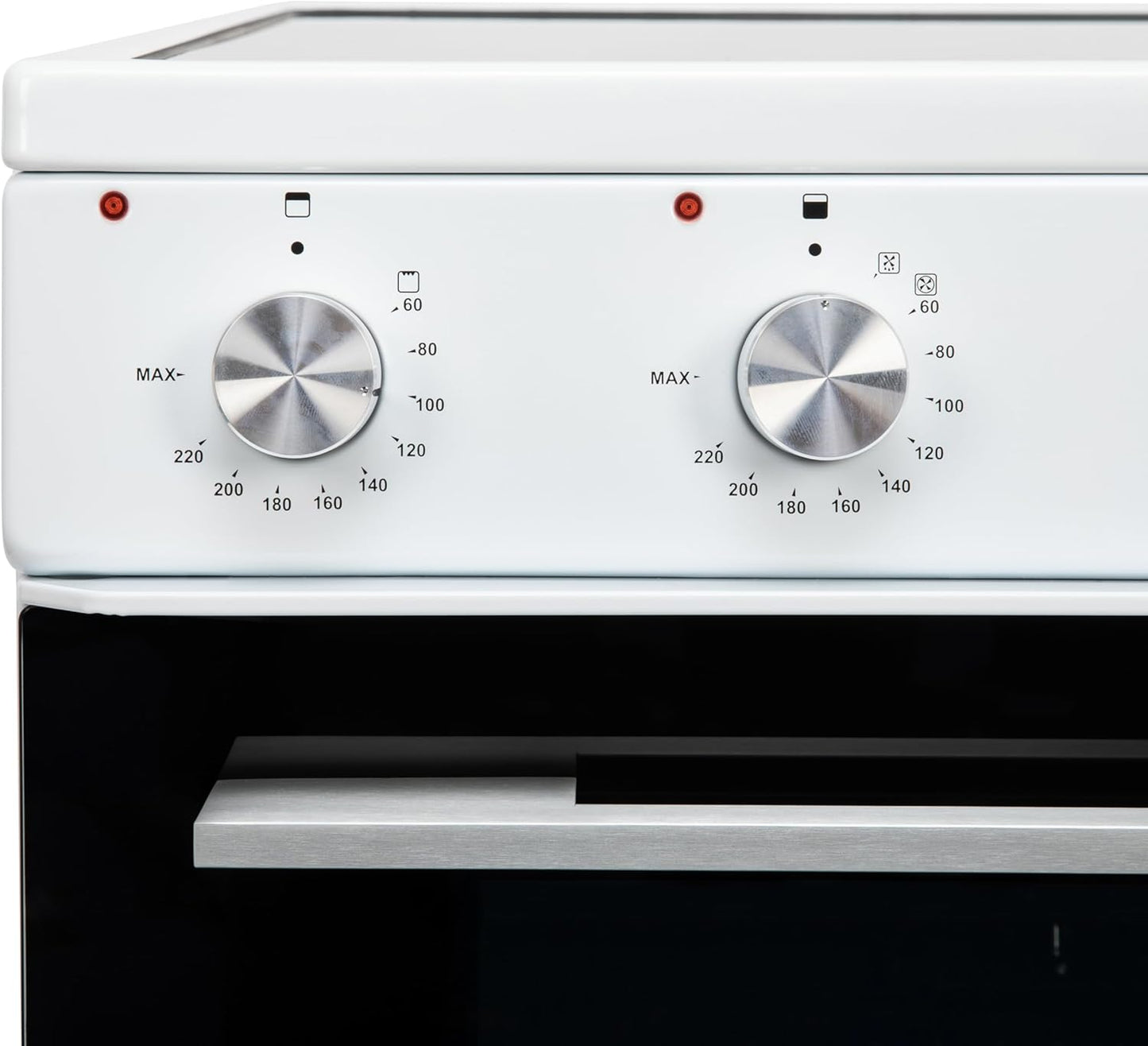 Willow WT60CCW 60cm Double Door Ceramic Electric Cooker - White