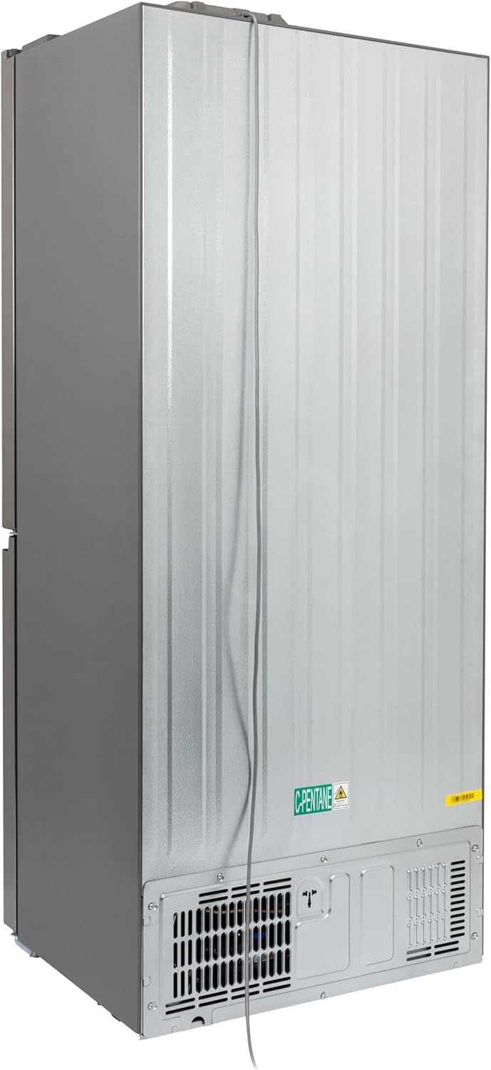 Willow WSBES4MDX American Fridge Freezer Stainless Steel