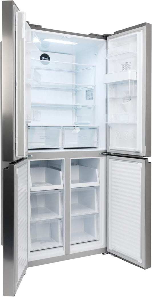 Willow WSBES4MDX American Fridge Freezer Stainless Steel