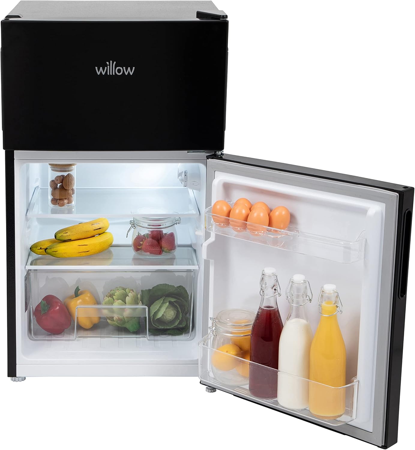 Willow WB50UCFF 86L Under Counter Fridge Freezer Black