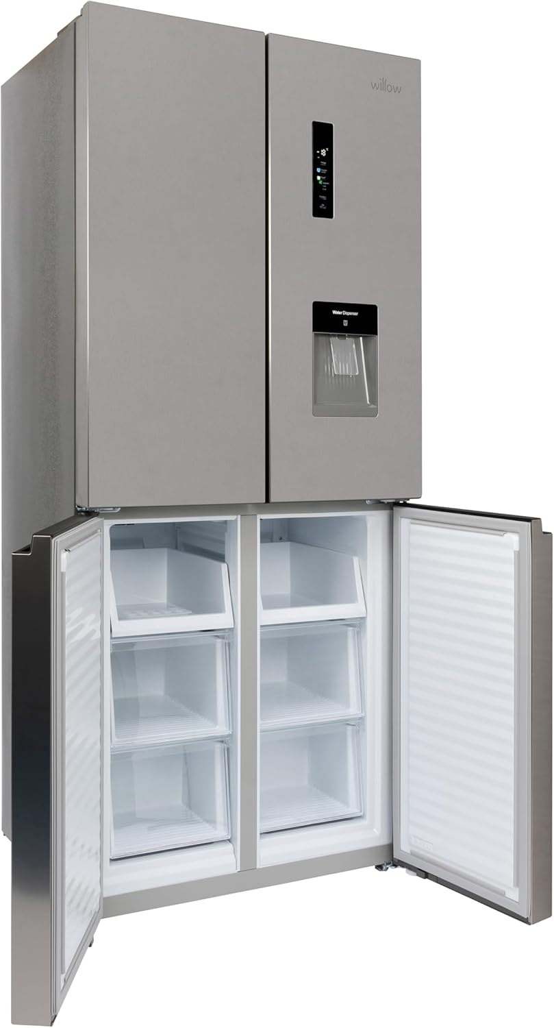 Willow WSBES4MDX American Fridge Freezer Stainless Steel