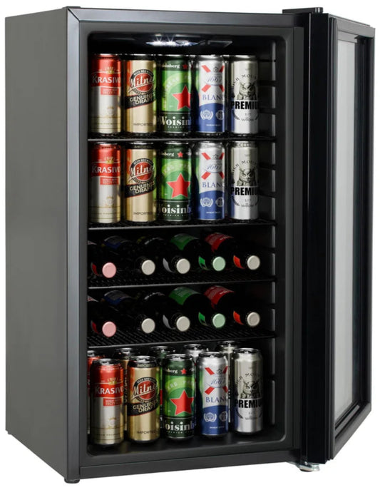 Willow WBC98SS 98L Freestanding Undercounter Beverage Cooler - Stainless Steel