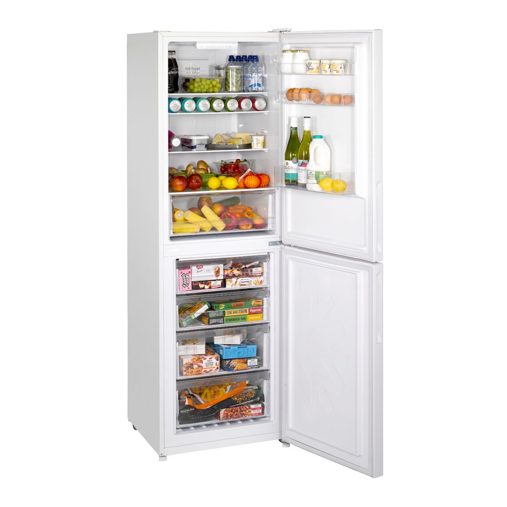 Teknix FF1860W/E 60cm Fridge Freezer Total No Frost