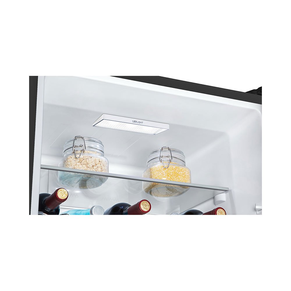 Teknix FFH1865BIX Fridge Freezer Total No Frost 60Cm Black Steel