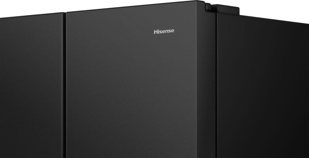 Hisense RS840N4WFE American-Style Smart Fridge Freezer Black Steel