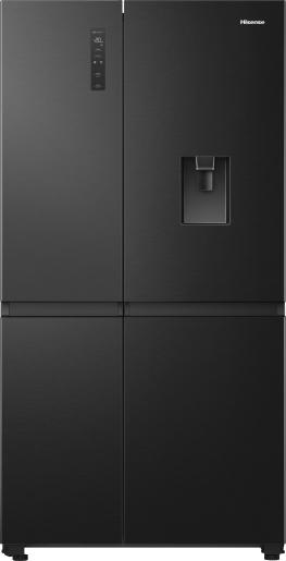 Hisense RS840N4WFE American-Style Smart Fridge Freezer Black Steel