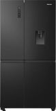 Hisense RS840N4WFE American-Style Smart Fridge Freezer Black Steel