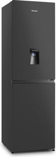 Hisense RB327N4WBE Fridge Freezer + Water Dispenser 55cm Black