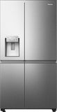 Hisense RS818N4IIE American Fridge Freezer Plumb Ice+Water Grey Steel