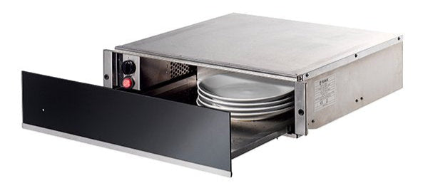 Teknix SCW61X Warming Drawer Black Glass with Stainless Steel Trim