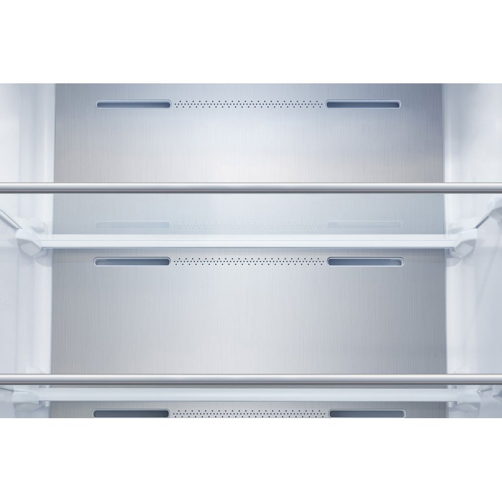 Teknix TH60TLBIX 370L Freestanding No Frost Tall Larder Fridge - Black Steel