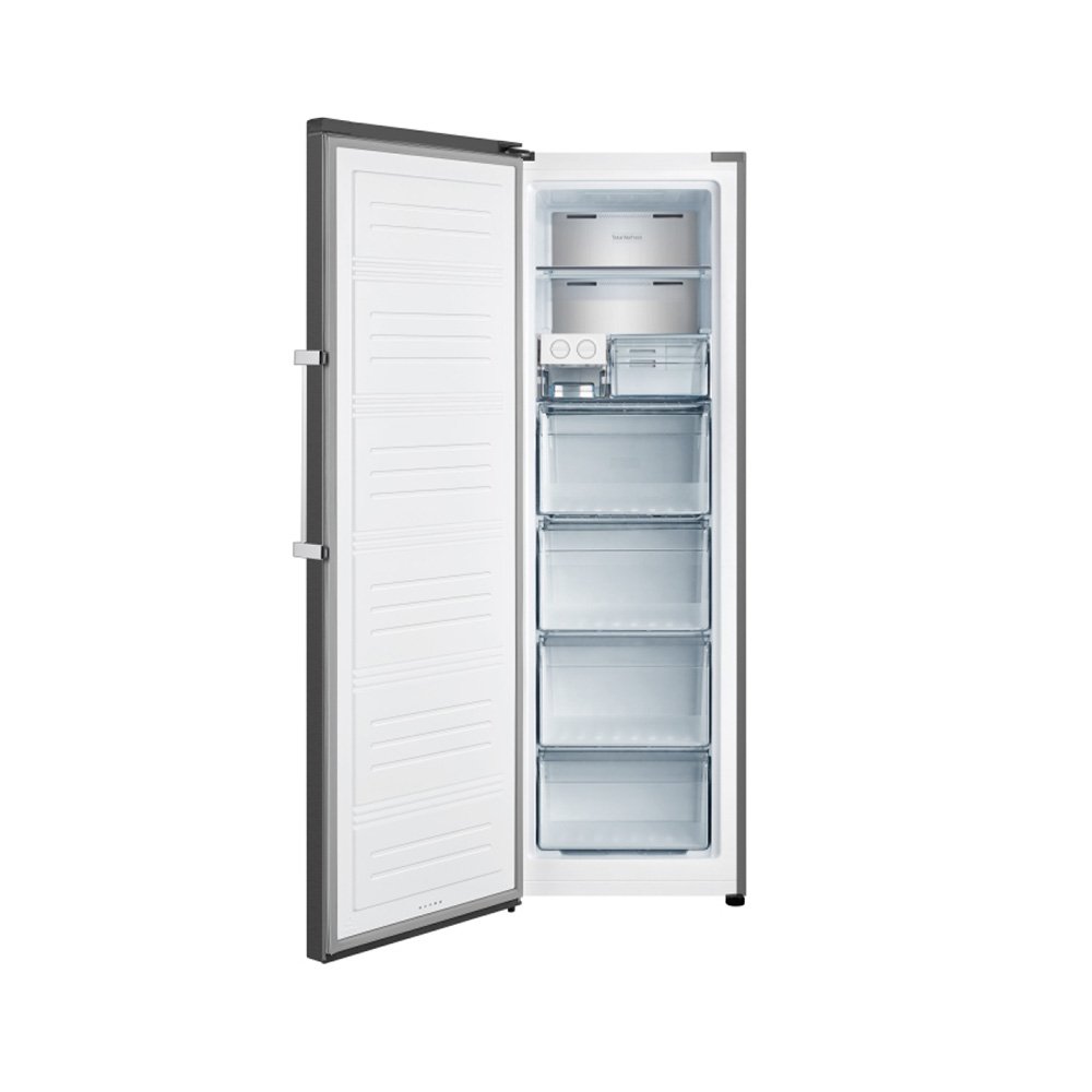 Teknix TH60TNFBIX 274L No Frost Tall Freezer - Black Steel