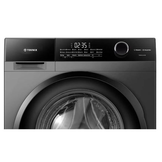 Teknix TK5W1214HS 12kg Washing Machine - Titanium