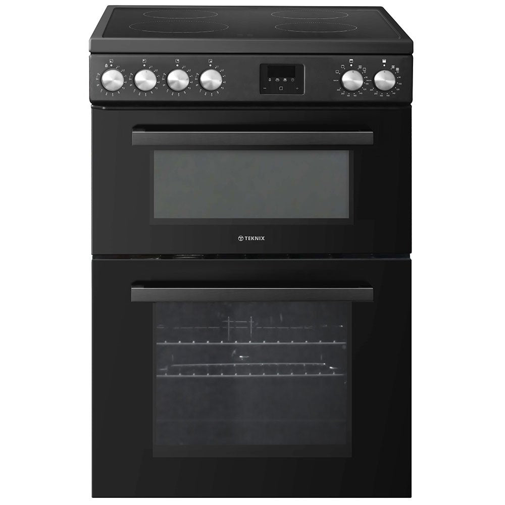 Teknix TKED64INDB Double Oven Induction Cooker 60cm Black