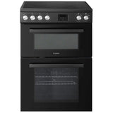 Teknix TKED64INDB Double Oven Induction Cooker 60cm Black
