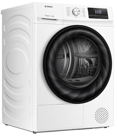 Teknix TKHP8HW 8kg Heatpump Dryer White