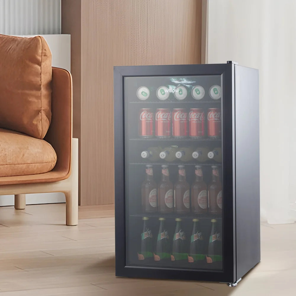 Willow WBC98B 98L Freestanding Undercounter Beverage Cooler - Black