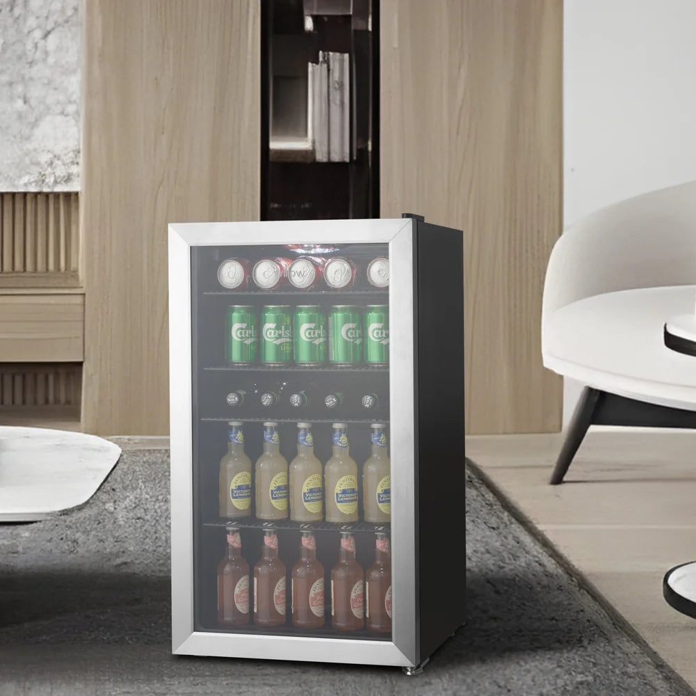 Willow WBC98SS 98L Freestanding Undercounter Beverage Cooler - Stainless Steel