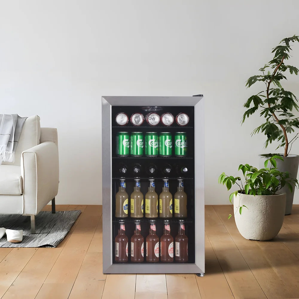 Willow WBC98SS 98L Freestanding Undercounter Beverage Cooler - Stainless Steel