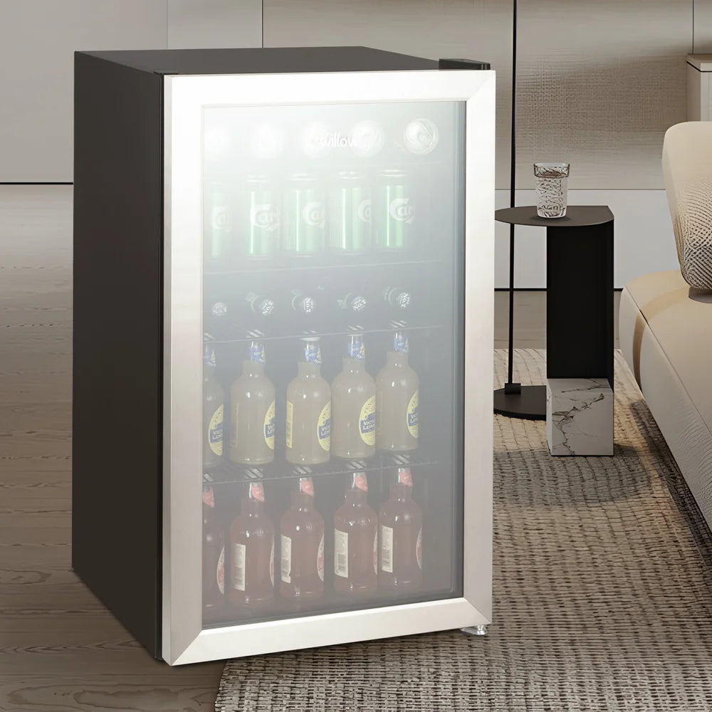 Willow WBC98SS 98L Freestanding Undercounter Beverage Cooler - Stainless Steel