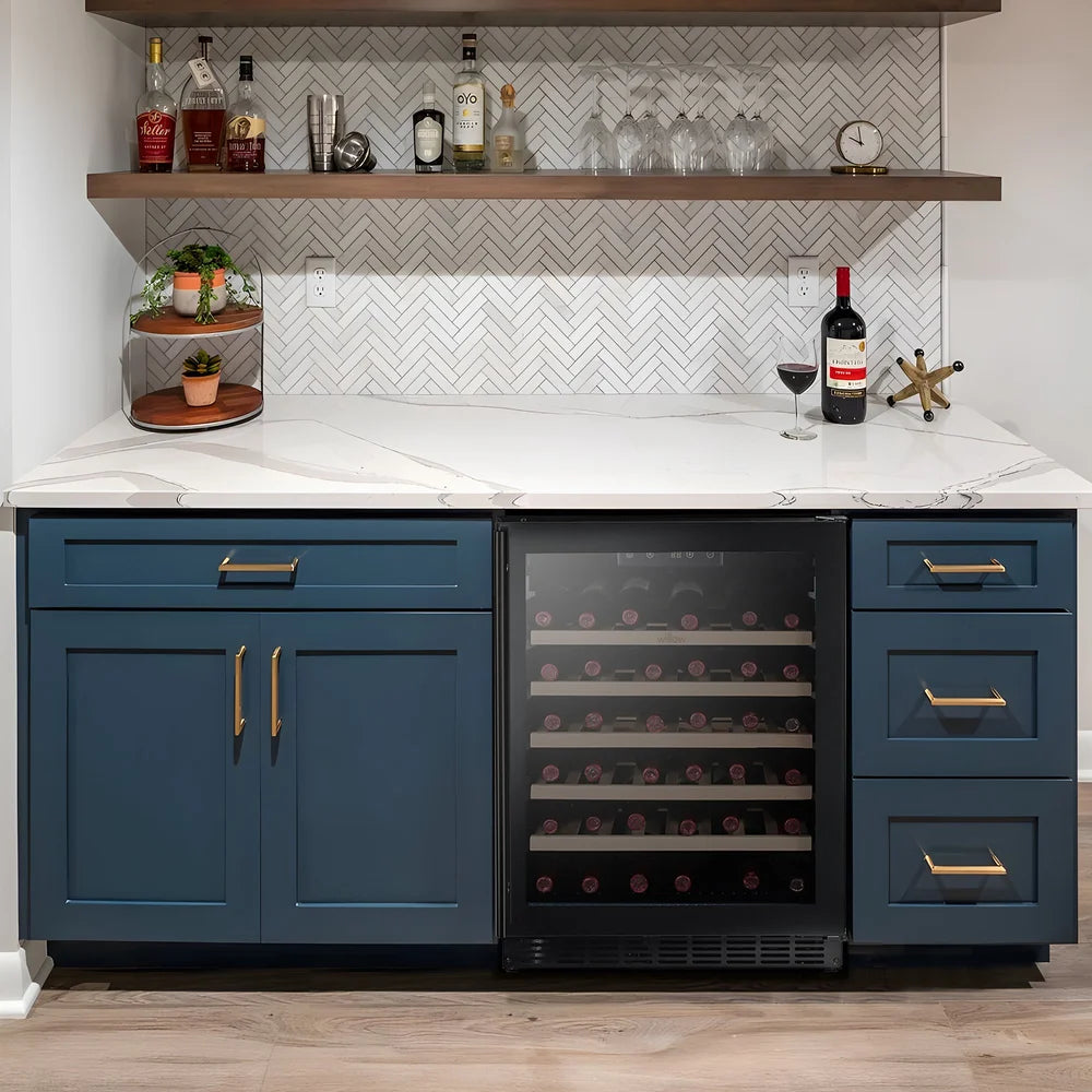 Willow W60WCB 60cm Undercounter Wine Cooler – 52 Bottle Capacity